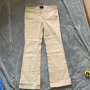 American Eagle Low Rise Kahki Boot Cut